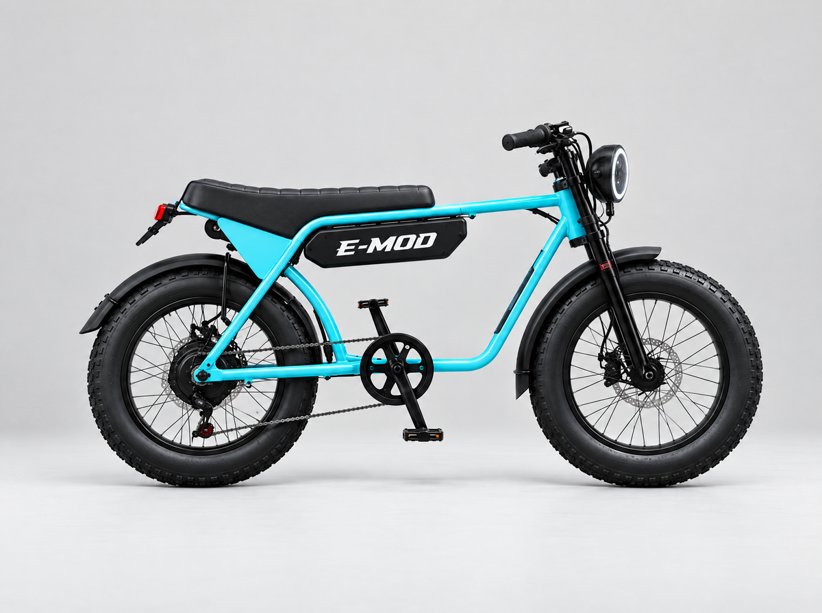 E-Mod electric bike in Coastal Blue