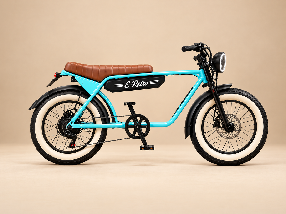 E-Retro electric bike in Coastal Blue