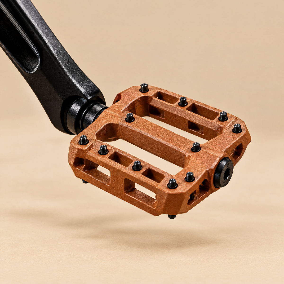 E-Retro brown platform pedal